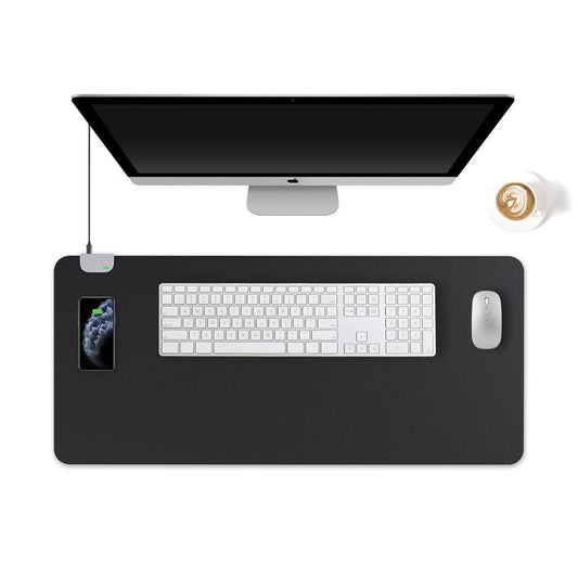 Smarte Schreibtischunterlage mit integriertem drahtlosem Qi-Ladepad - Smarter Home Office - Smartes Arbeiten im Home Office und Unterwegs