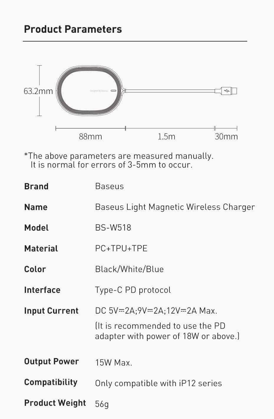 Drahtloses magnetisches Ladegerät mit Qi-Standard, für z.B. MagSafe Apple iPhone 12/13 Pro Max - Smarter Home Office - Smartes Arbeiten im Home Office und Unterwegs
