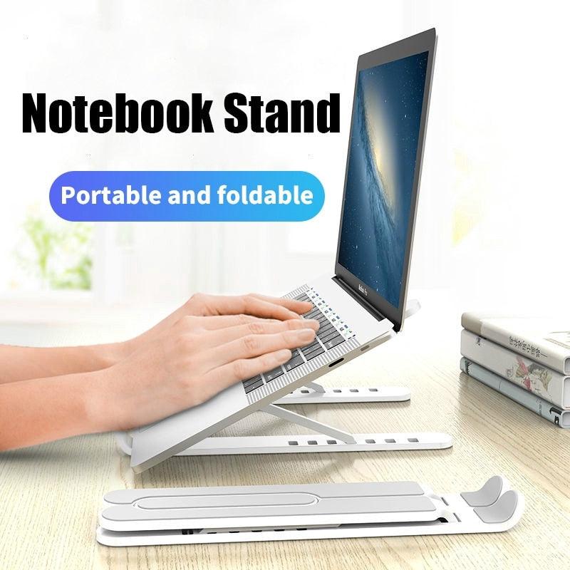 Tragbarer faltbarer Laptopständer, höhenverstellbar - Smarter Home Office - Smartes Arbeiten im Home Office und Unterwegs